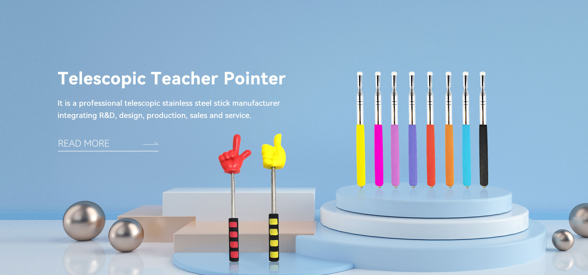 Pu Finger Reading Stick fabrik